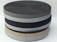 Gummiband Lurex DUO | 40 mm breit | schwarz-silber 3