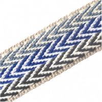 80 cm REST Gurtband | nachhaltiges Material | 40 mm breit | Triple blue 2