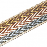 Gurtband | nachhaltiges Material | 40 mm breit | Triple senf-natur-army 2