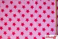 Regenjackenstof Raincoat Stars, rosa, Lillestoff 2