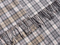 Tweed GANT Fransenpanel | Karo | grau-naturweiß 5