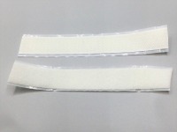Klettband selbstklebend 20 mm | Haken + Flausch | weiß