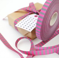 Ringelband pink-grau | Farbenmix