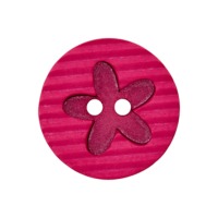 Polyesterknopf Blume 2-Loch | 20 mm | 10 Farben | 3 Stück 7