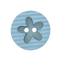 Polyesterknopf Blume 2-Loch | 15 mm | 10 Farben | 3 Stück 8