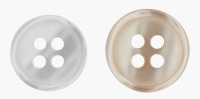 Polyesterknopf 9 mm | 4-Loch | 2 Farben