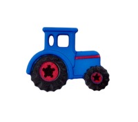Polyesterknopf Traktor | mit Öse | 2 Farben | 2 Stück 4