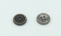 Metallknopf 15 mm 4-Loch | 2 Farben | 2 Stück 2