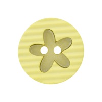 Polyesterknopf Blume 2-Loch | 15 mm | 10 Farben | 3 Stück 5