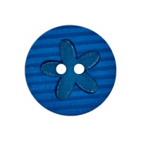 Polyesterknopf Blume 2-Loch | 20 mm | 10 Farben | 3 Stück 9