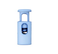 Mini-Kordelstopper | Durchlass 3 mm | für Gummikordeln | hellblau