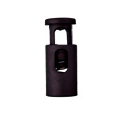 Mini-Kordelstopper | Durchlass 3 mm | für Gummikordeln | schwarz 2