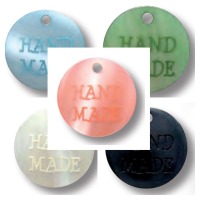 Creative Label 18 mm Handmade | verschiedene Farben | 5 Stück