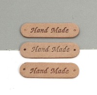 Labels | Hand Made | 45 x 13 mm | 3 Farben | Sets á 5 Stück 2