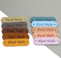 Labels | Hand Made | 45 x 13 mm | 3 Farben | Sets á 5 Stück