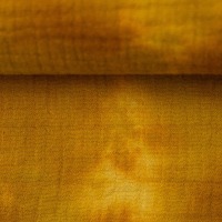 Musselin Batik | Double Gauze | JAKOB | ocker | Ökotex | ab 50 cm