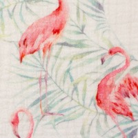 Musselin | THEA | Flamingos | Ökotex | ab 50 cm 2