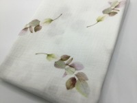 Musselin Bambino Flowers | offwhite-smoke lila-khaki | ab 50 cm 2