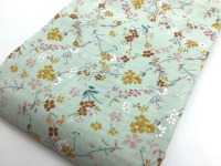 Musselin Small Flowers | mint | ab 50 cm 3