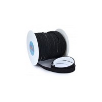 Flachkordel Duo-Color | schwarz-weiß | Meterware 2