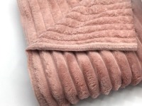 Plüsch | Plüschstoff | für Decken, Bademäntel uvm. | dusty pink 2