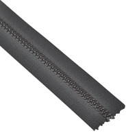 Endlos-Profilreißverschluss aus Kunststoff | schwarz | 1 m incl. 2 Schieber