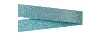 Schrägband Glitzer gefalzt 40/20 mm | blautürkis