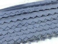 Spitze | Borte | 100 % Baumwolle | 12 mm | jeansblau 2