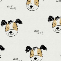 Sweat Melange DOGS | ecru melange | by Poppy | Ökotex 4