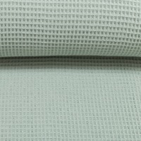 Waffel-Pique NELSON dusty mint l | Ökotex | ab 50 cm