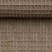 Waffel-Pique NELSON schlamm | Ökotex | ab 50 cm