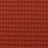 Waffel-Pique NELSON terracotta | Ökotex | ab 50 cm 2