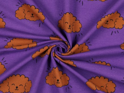 Soft Sweat DOGS | purple | by Poppy | Ökotex