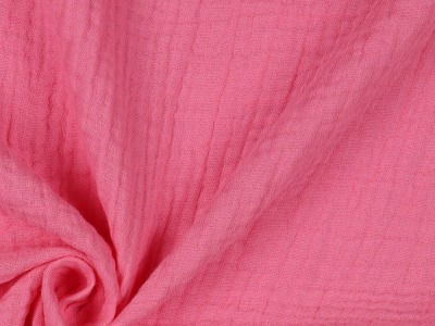 Bio Musselin Uni | Double Gauze | pink | ab 0,5 m