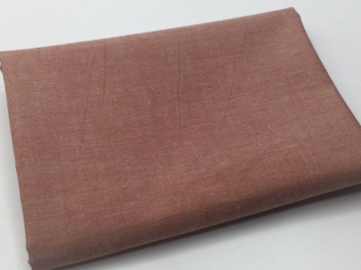 42 cm REST Baumwollstoff | Garngefärbte Popeline | Yarn dyed popelin | Ökotex | terra