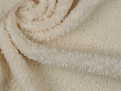 Baumwoll-Teddy | Teddy-Plüsch | 90 % Baumwolle 10 % Polyester | 300 g/m2 | natural