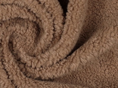 Baumwoll-Teddy | Teddy-Plüsch | 90 % Baumwolle 10 % Polyester | 300 g/m2 | brown