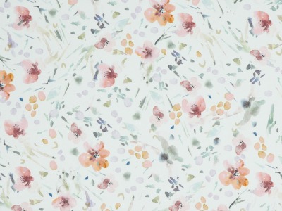 Softshell | Digital | WATERCOLOUR FLOWERS | by Poppy | white