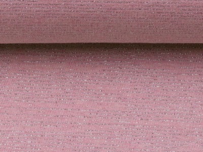 2 m REST Sweat Glamoursweat, Streifen, rosa/silber