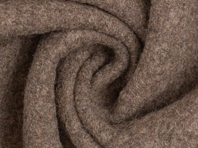 NAOMI Melange | gekochte Wolle | Walk | 100% Wolle | hellbraun
