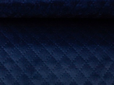 Samt Stepper | Steppstoff | TOKIO | H/W 23/24-Farben | dunkelblau