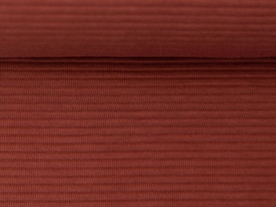 Ottoman Rib Jersey BERGEN | Swafing | Ökotex | terracotta - farblich passend zu Ripp-Bündchen