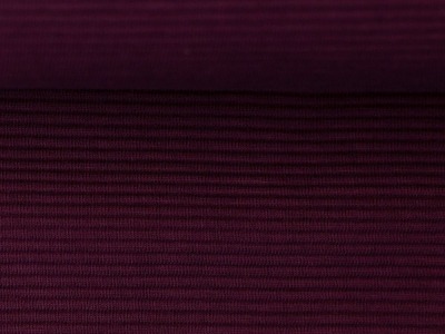 Ottoman Rib Jersey BERGEN | Swafing | Ökotex | aubergine - farblich passend zu Ripp-Bündchen TESSA