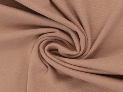 Baumwolljersey VANESSA | uni | Ökotex | 274 mocca mocca HW24-25 - passend zu Bündchen HEIKE und