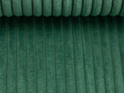 Cord-Samt WANJA | grob gerippter Cord-Samt | für Homedeko &amp; Bekleidung | smaragdgrün