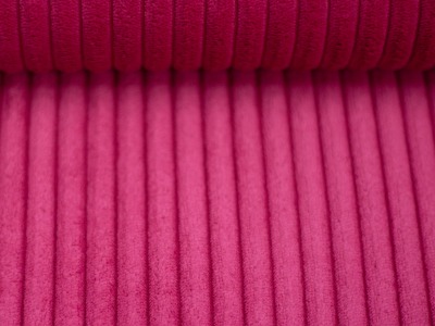 Cord-Samt WANJA | grob gerippter Cord-Samt | für Homedeko &amp; Bekleidung | pink