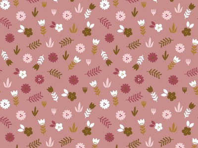 Baumwollstoff Popeline | LOVELY RAINBOW STORY | by Poppy | Flower meadow | blush