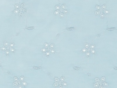 Washed Embroidery | Viskose | Blusen- &amp; Kleiderstoff | blue