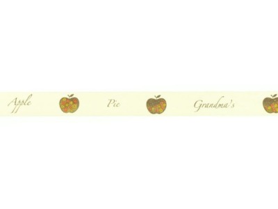 Webband mit SpruchGrandma s Apple Pie | 16 mm breit | 100 % Baumwolle