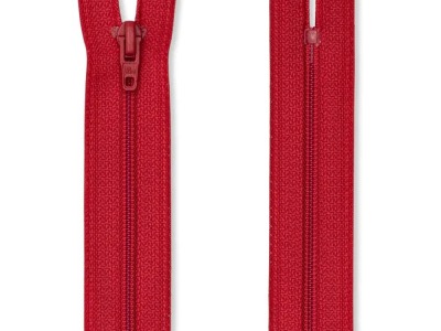 Reißverschluss FLA , nicht teilbar | Prym | 12 - 22 cm | für Röcke und Kleider | S1 | rot
